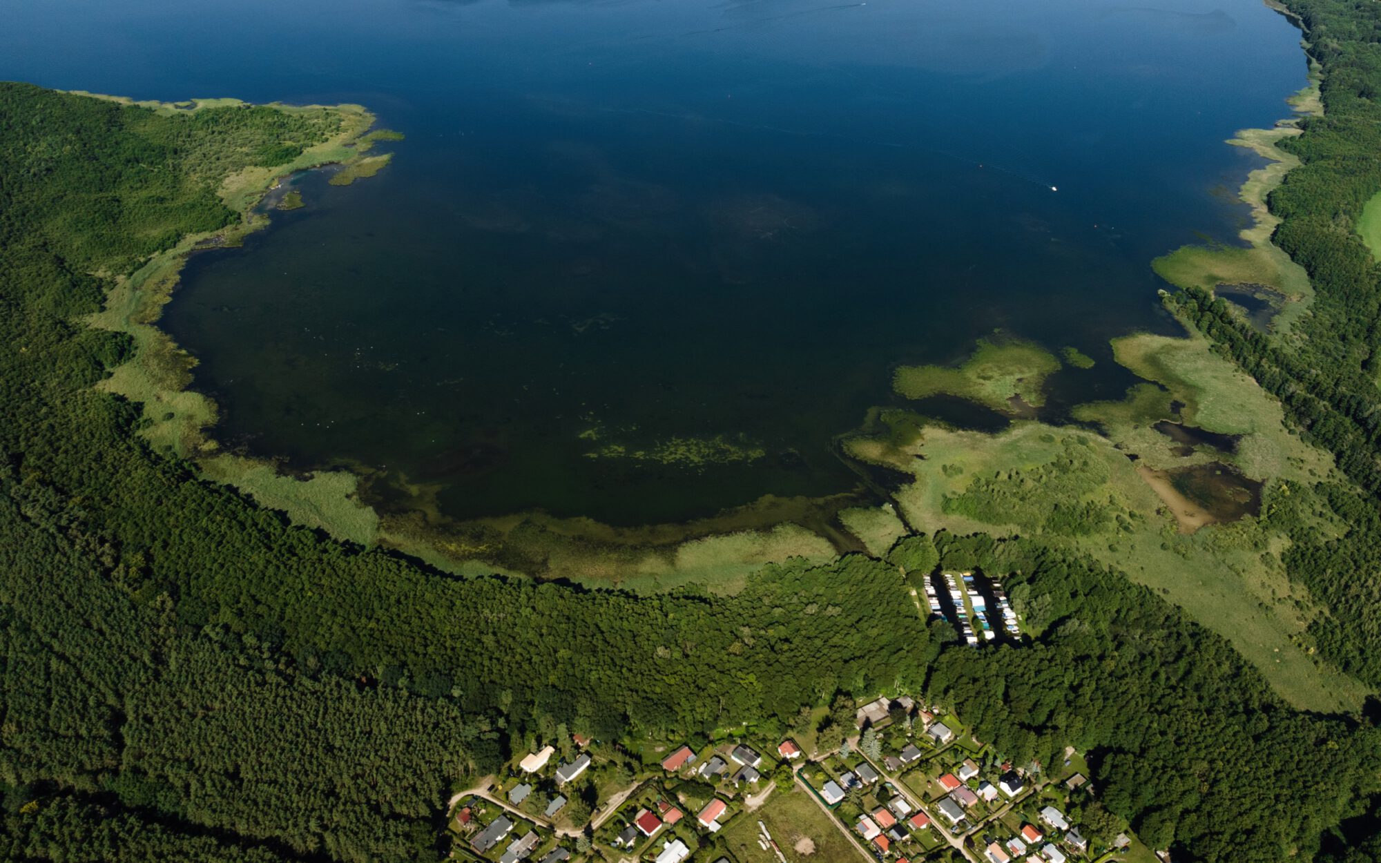 Klein Quassow am Großen Labussee Luftaufnahme