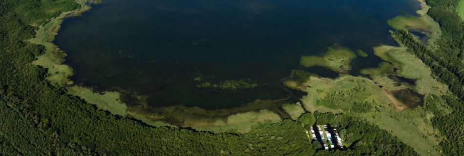 Klein Quassow am Großen Labussee Luftaufnahme