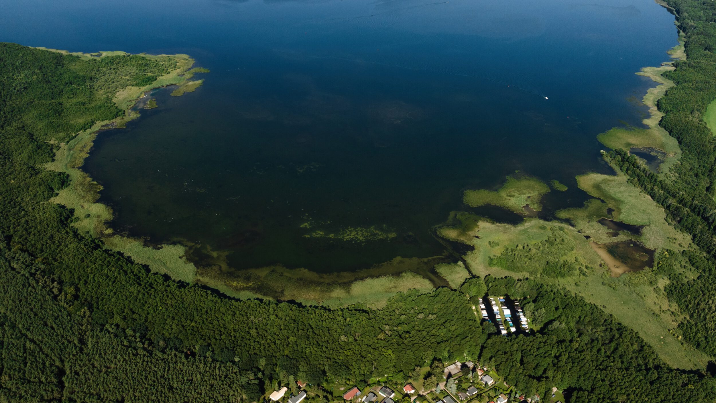 Klein Quassow am Großen Labussee Luftaufnahme